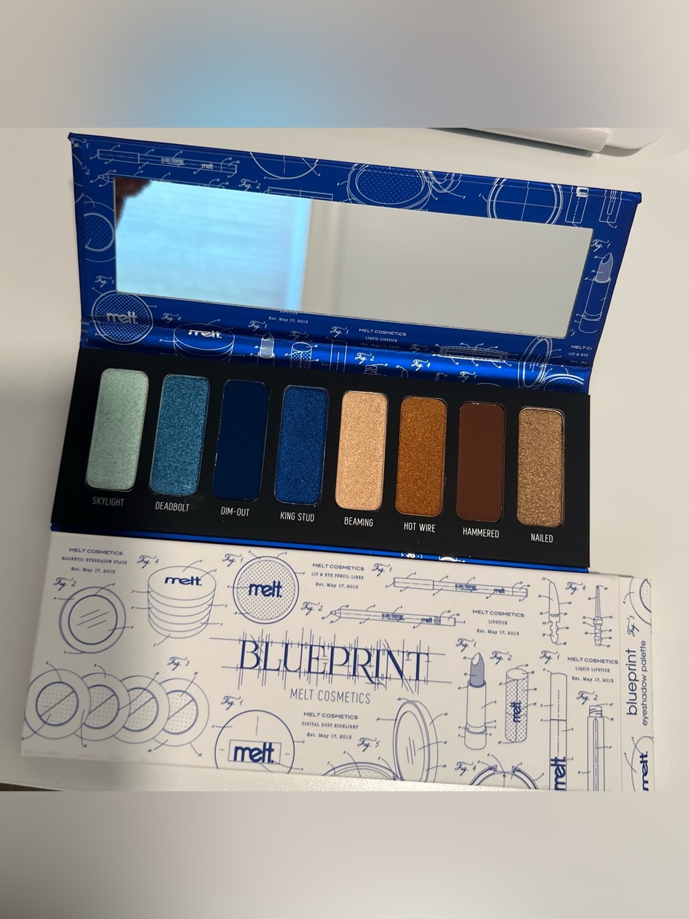 NIB MELT COSMETICS BLUEPRINT PALETTE